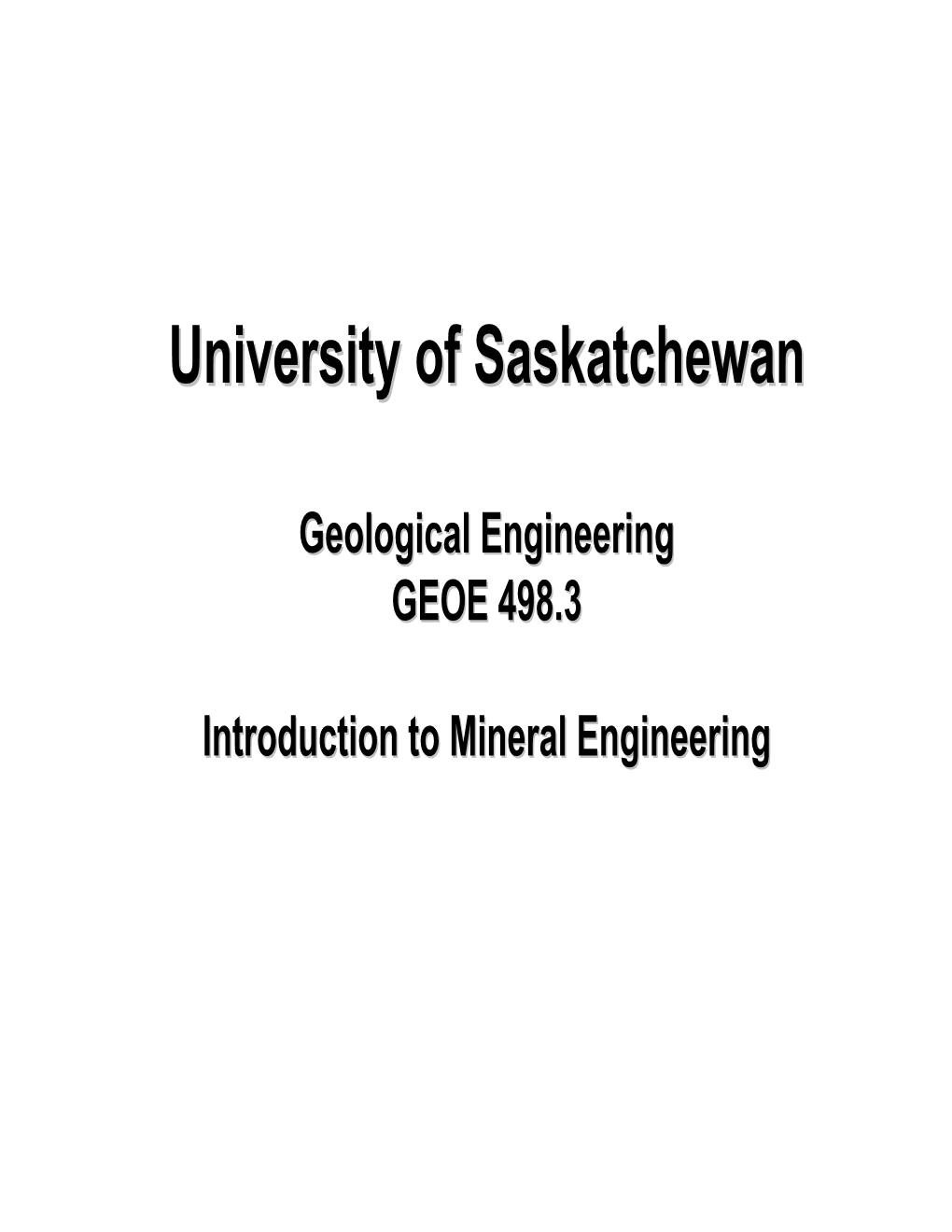 University of Saskatchewan