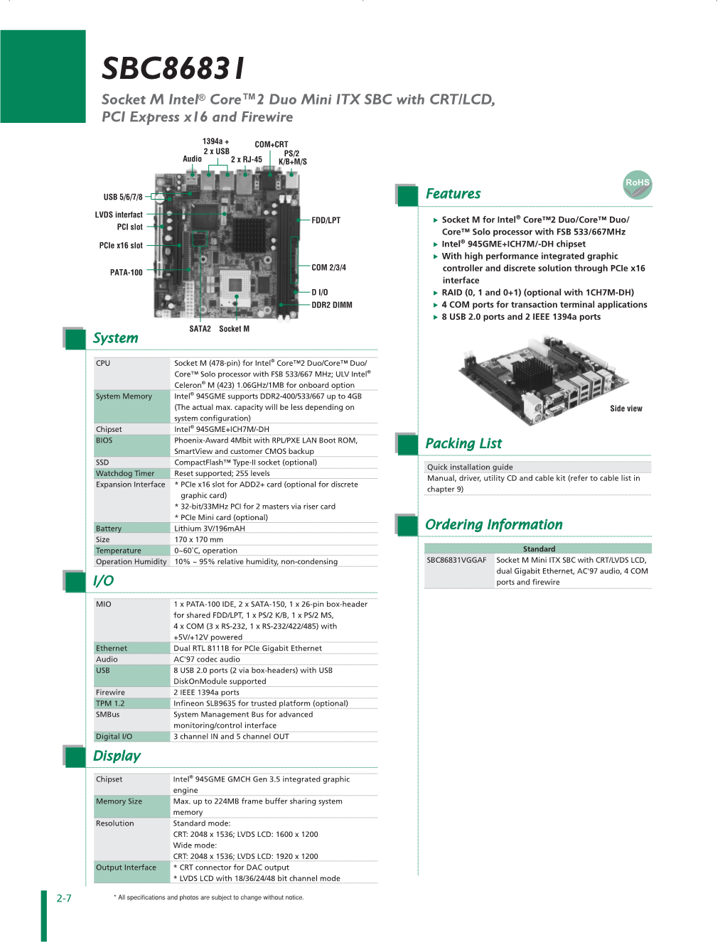 "AXIOMTEK-SBC86831-Datasheet