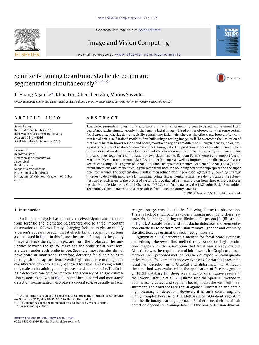 Semi Self-Training Beard/Moustache Detection and Segmentation