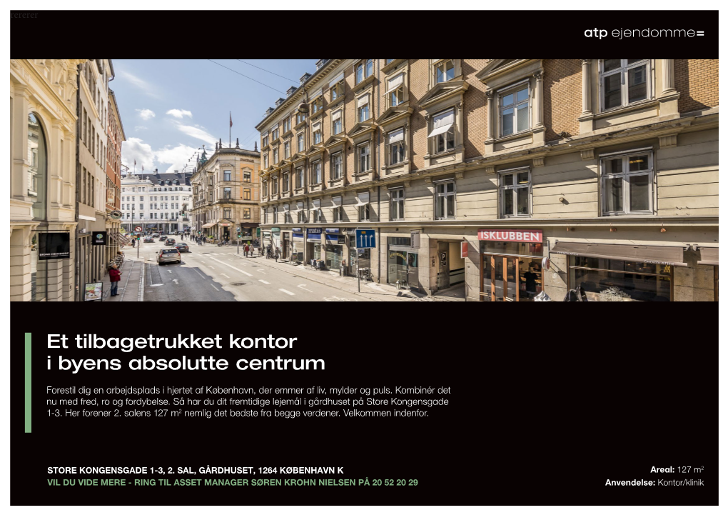 Et Tilbagetrukket Kontor I Byens Absolutte Centrum