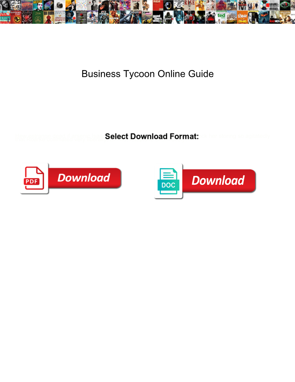 Business Tycoon Online Guide