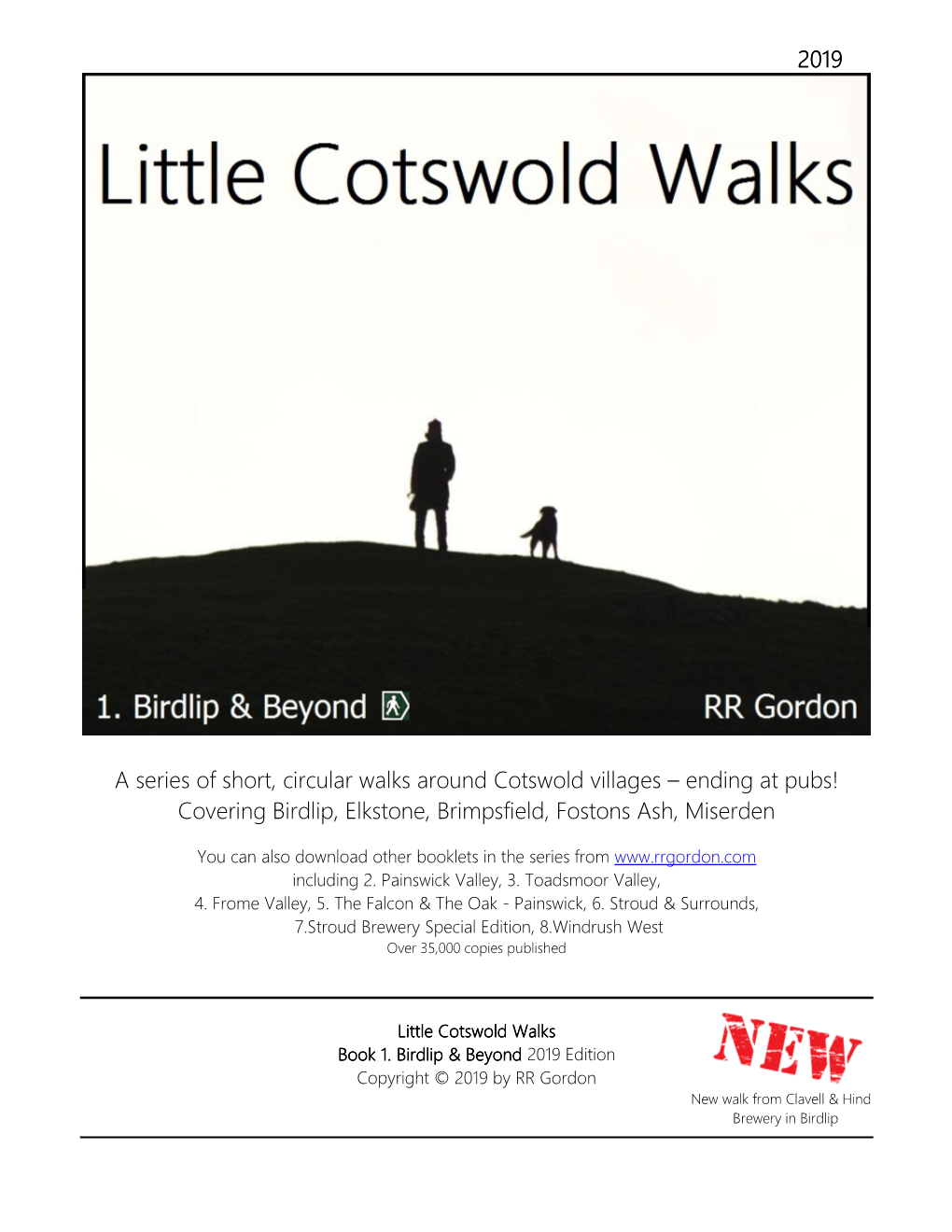 2019 a Series of Short, Circular Walks Around Cotswold Villages