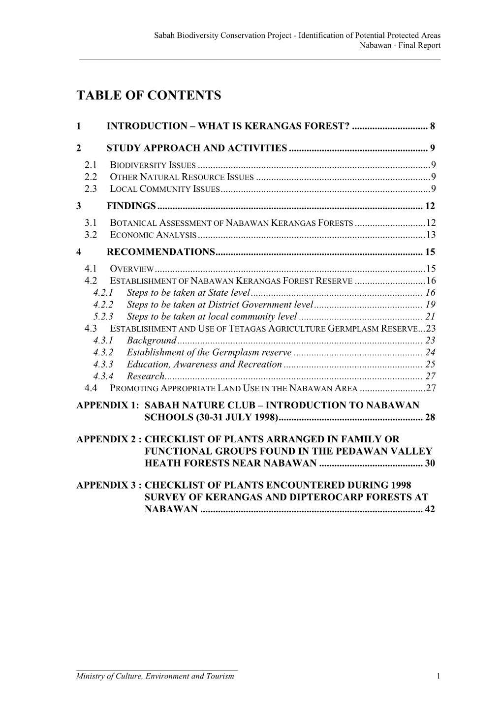 Nabawan Final Report