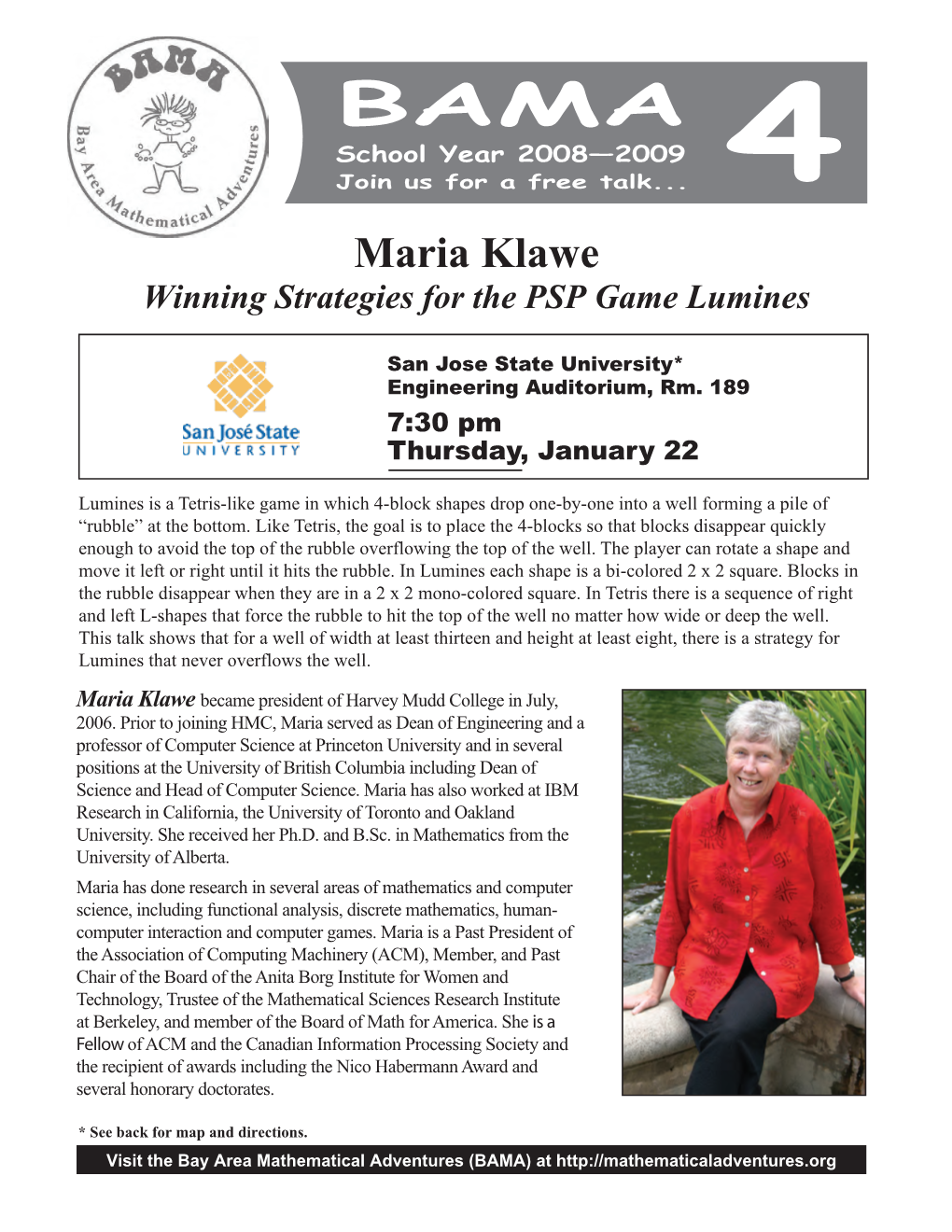Maria Klawe Winning Strategies for the PSP Game Lumines