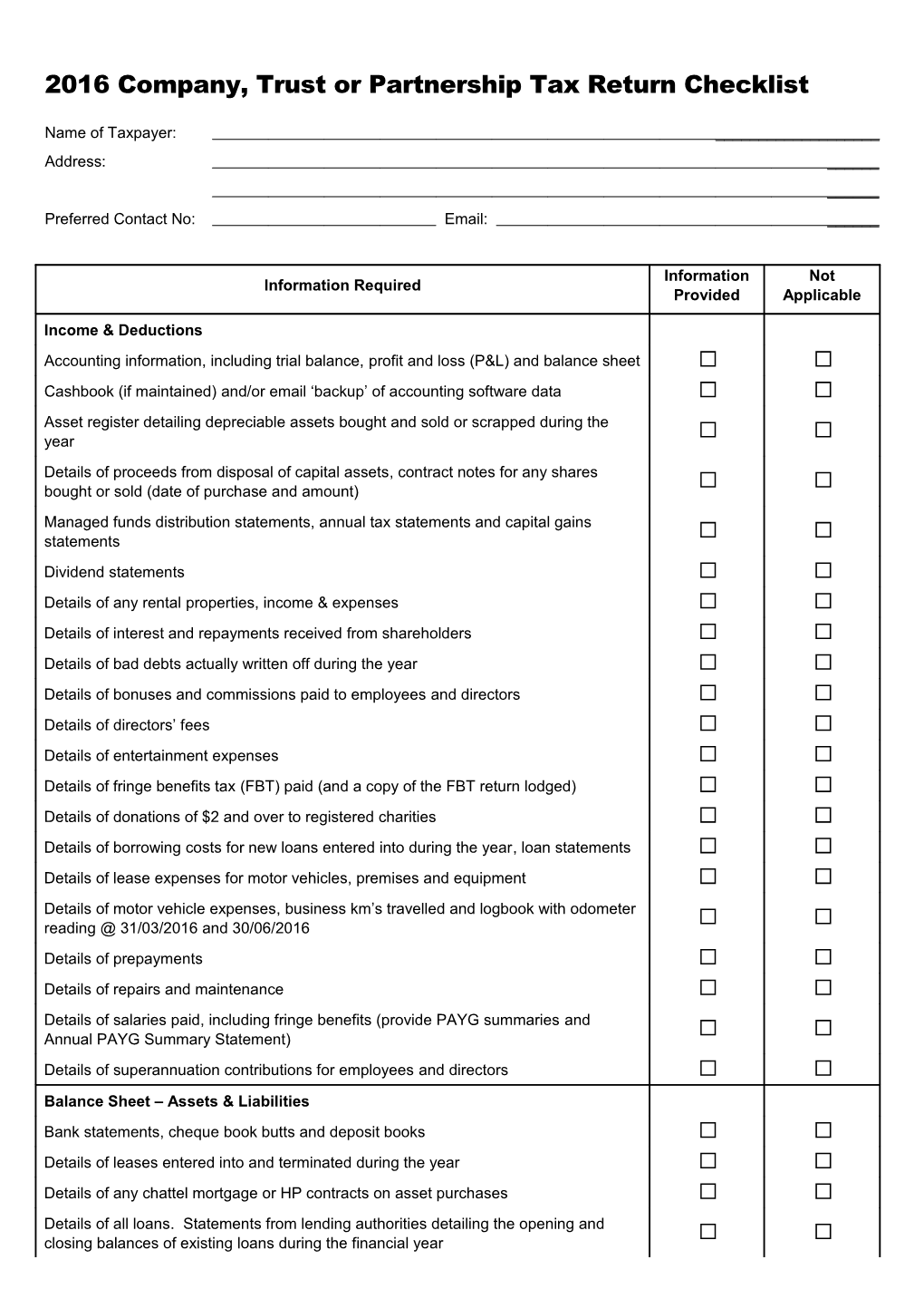 2008 Individual Tax Return