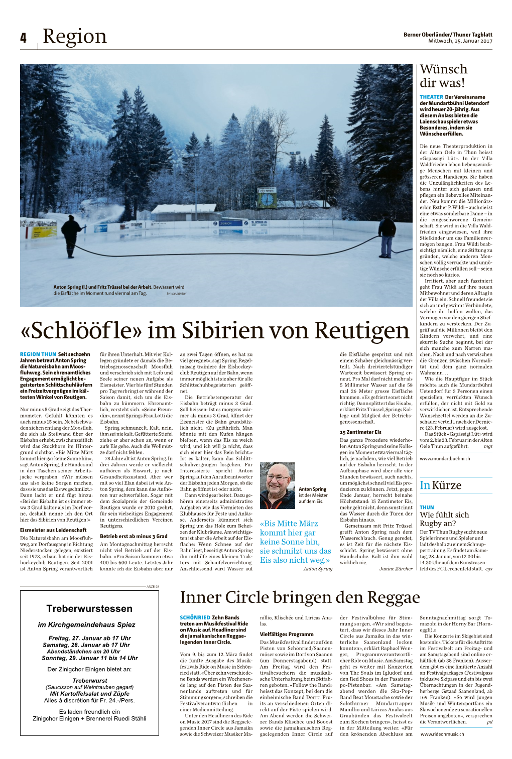 «Schlööf Le» Im Sibirien Von Reutigen