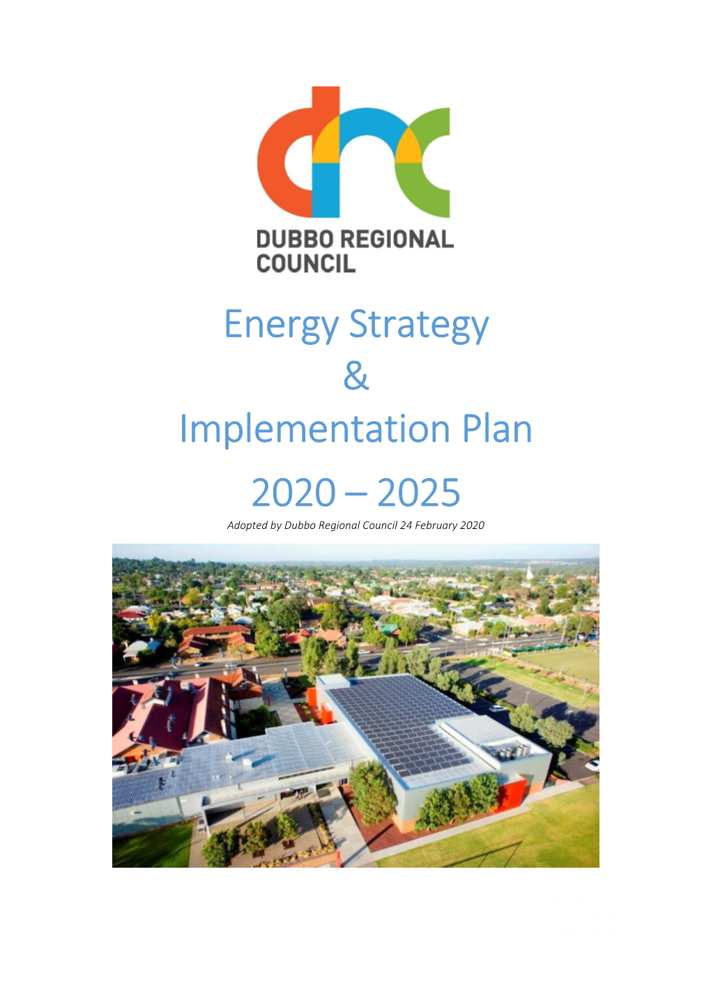 Energy Strategy & Implementation Plan 2020 – 2025