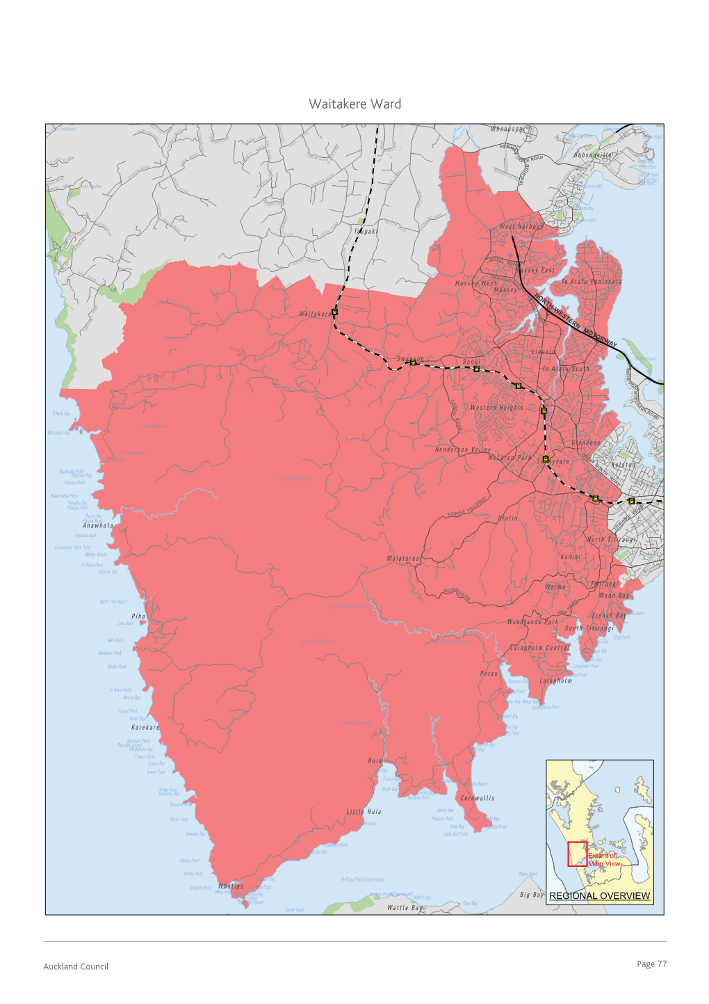 Waitakere-Ward-Map.Pdf