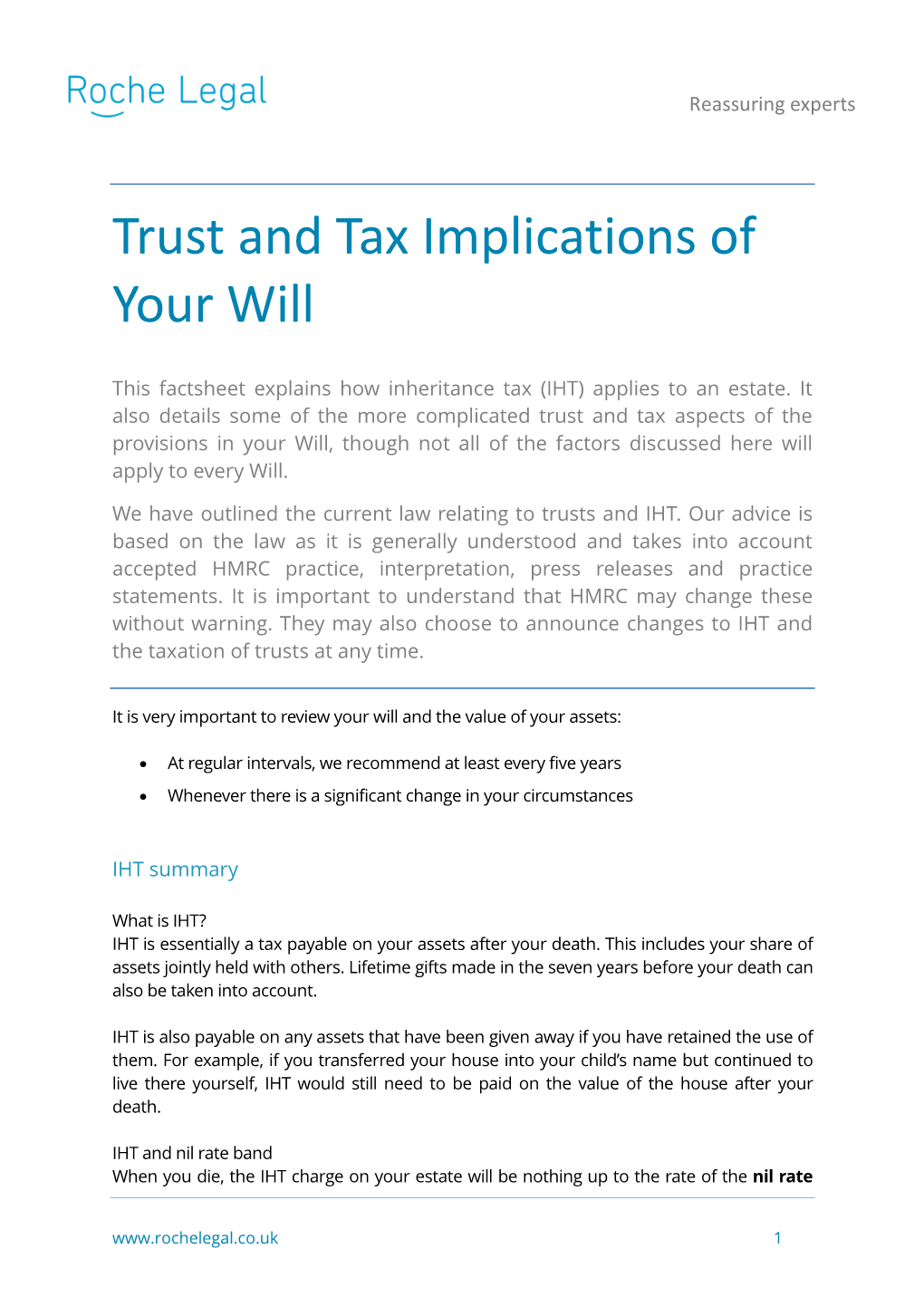 Trust and Tax Implications of Your Will