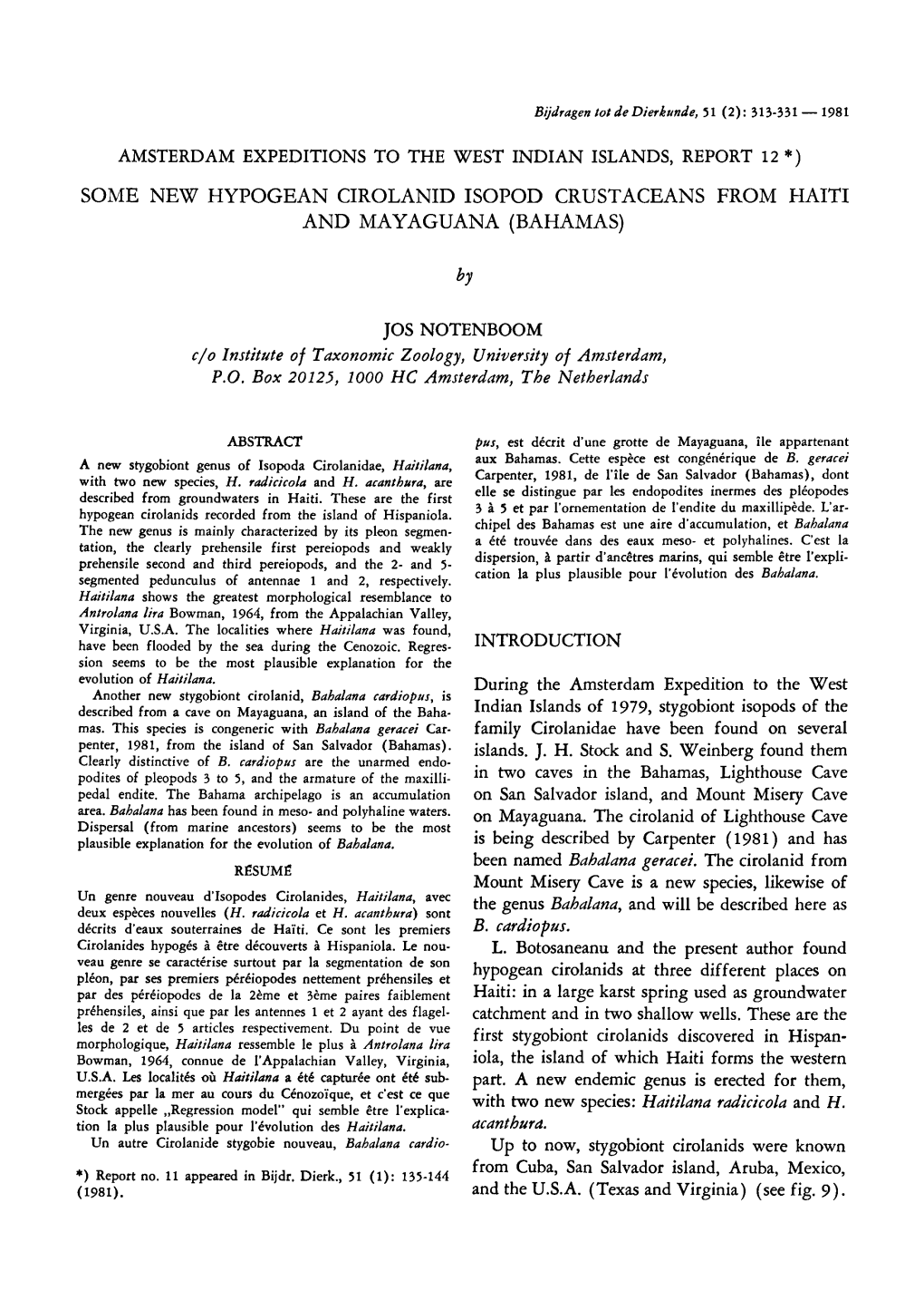 (Bahamas) Cardiopus