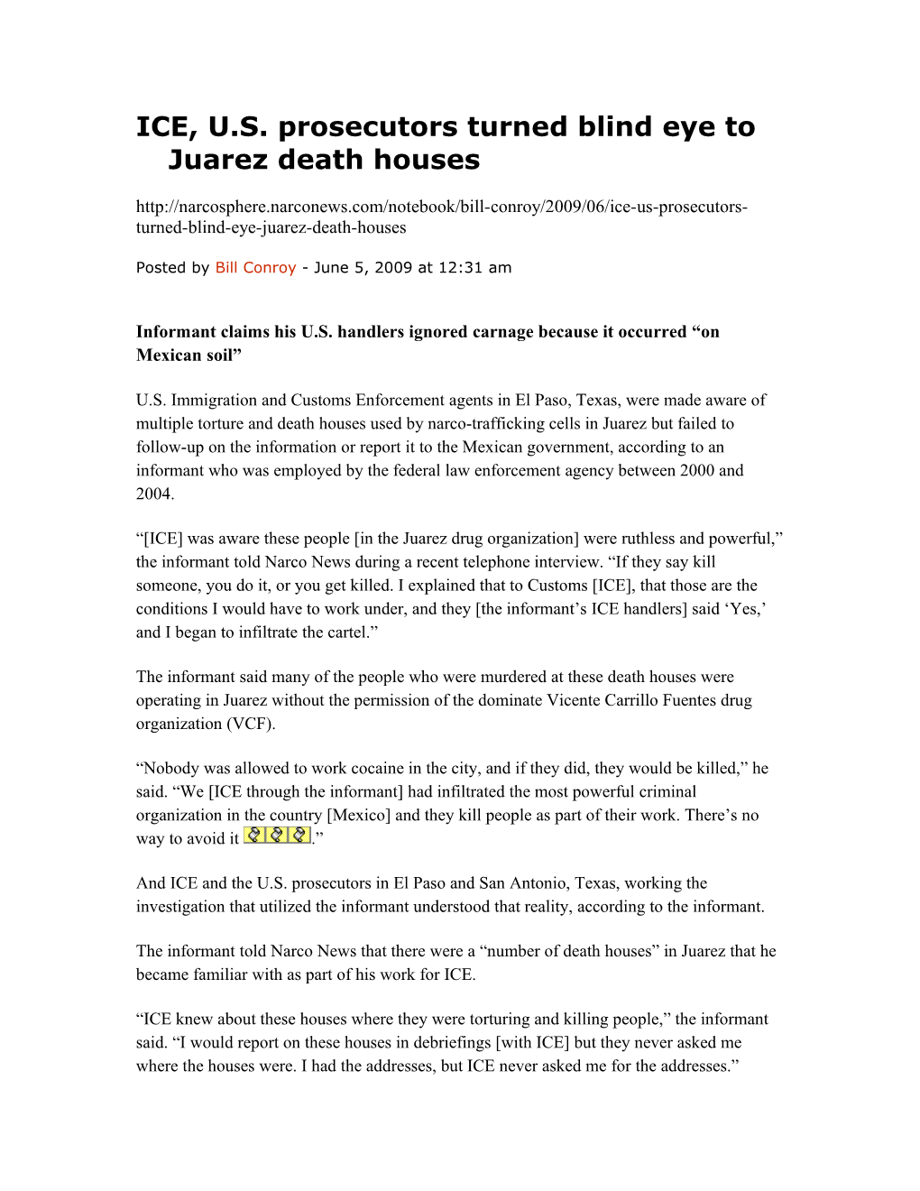 ICE, U.S. Prosecutors Turned Blind Eye to Juarez Death Houses