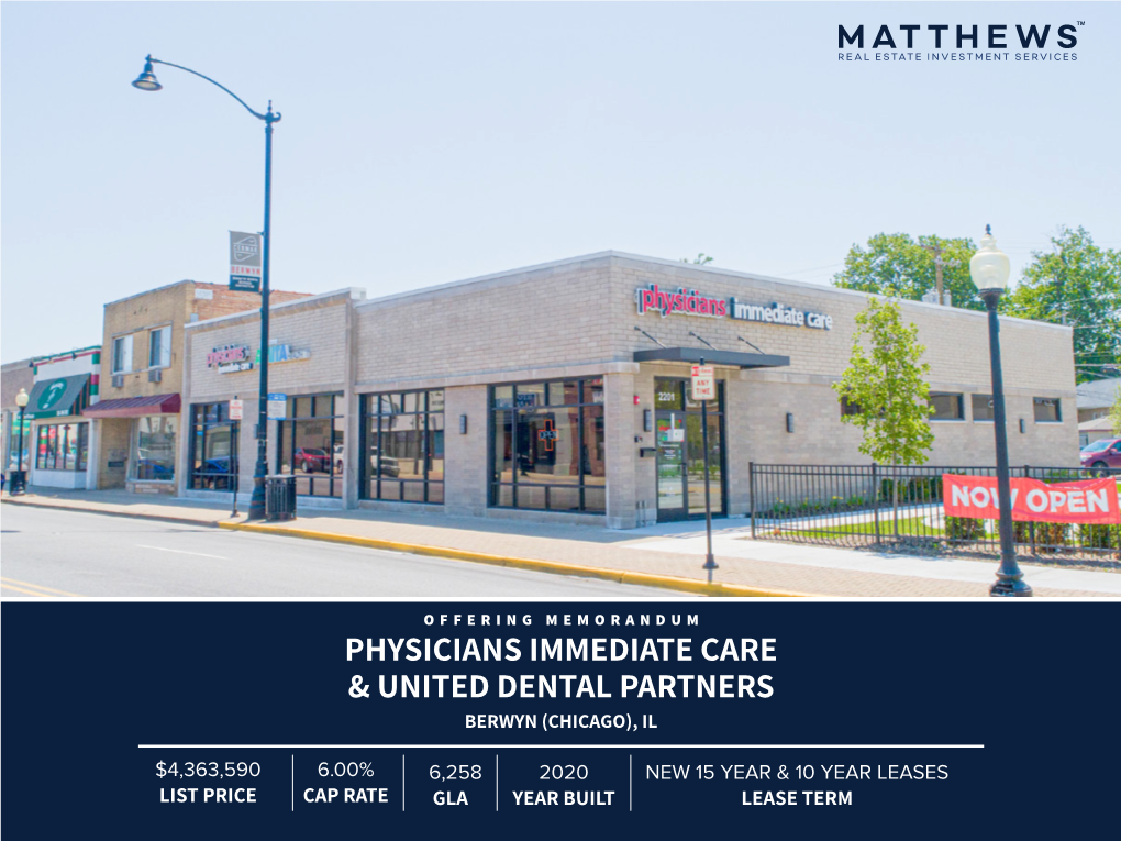 Physicians Immediate Care & United Dental Partners