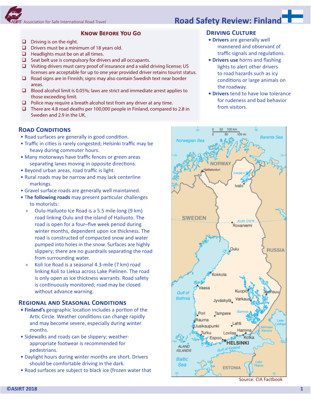 Finland Know Before You Go Driving Culture  Driving Is on the Right