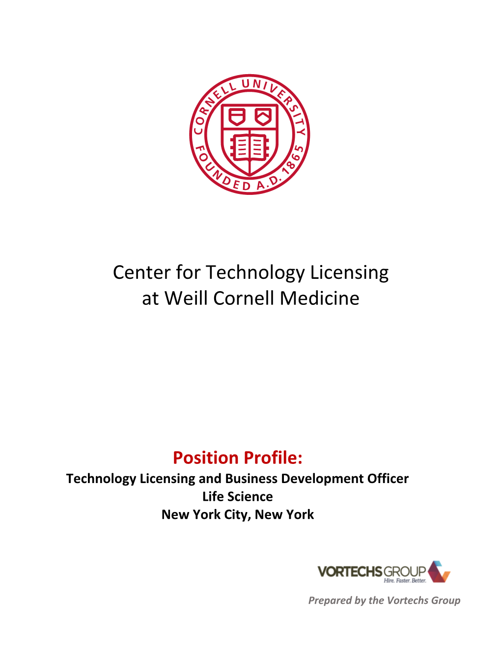 Center for Technology Licensing at Weill Cornell Medicine