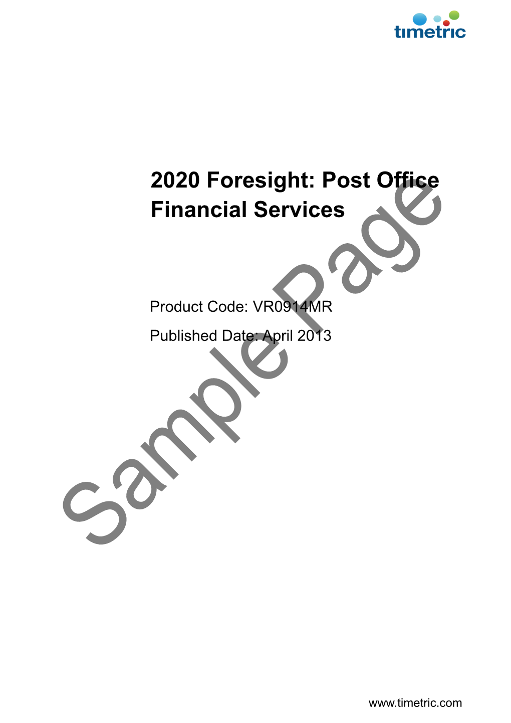 2020 Foresight: Post Office Financial Services