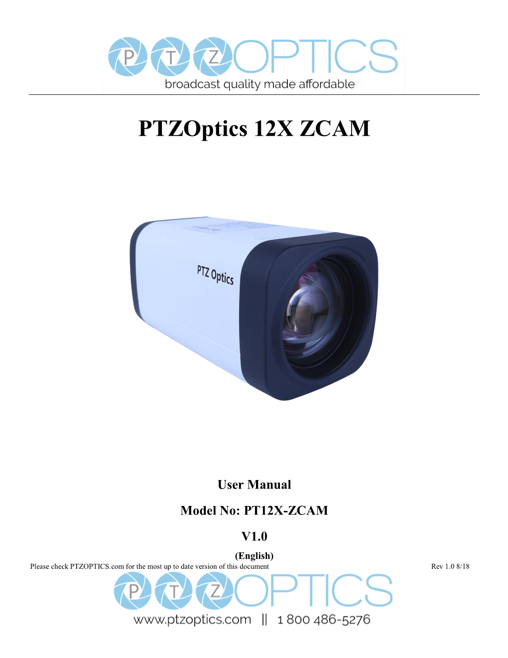 Ptzoptics 12X ZCAM