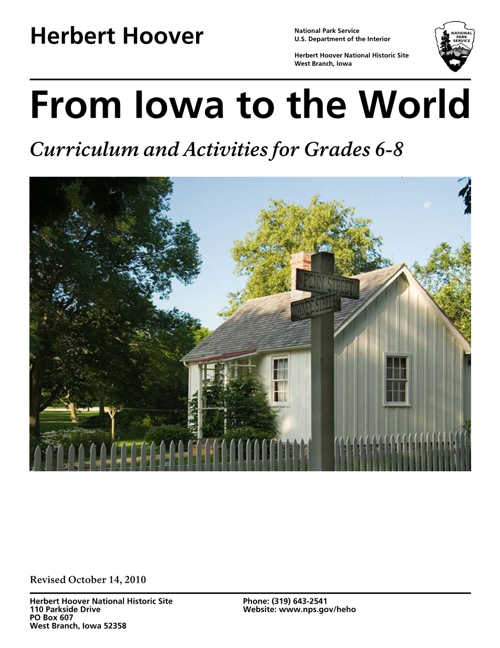 From Iowa to the World Curriculum and Activities for Grades 6-8