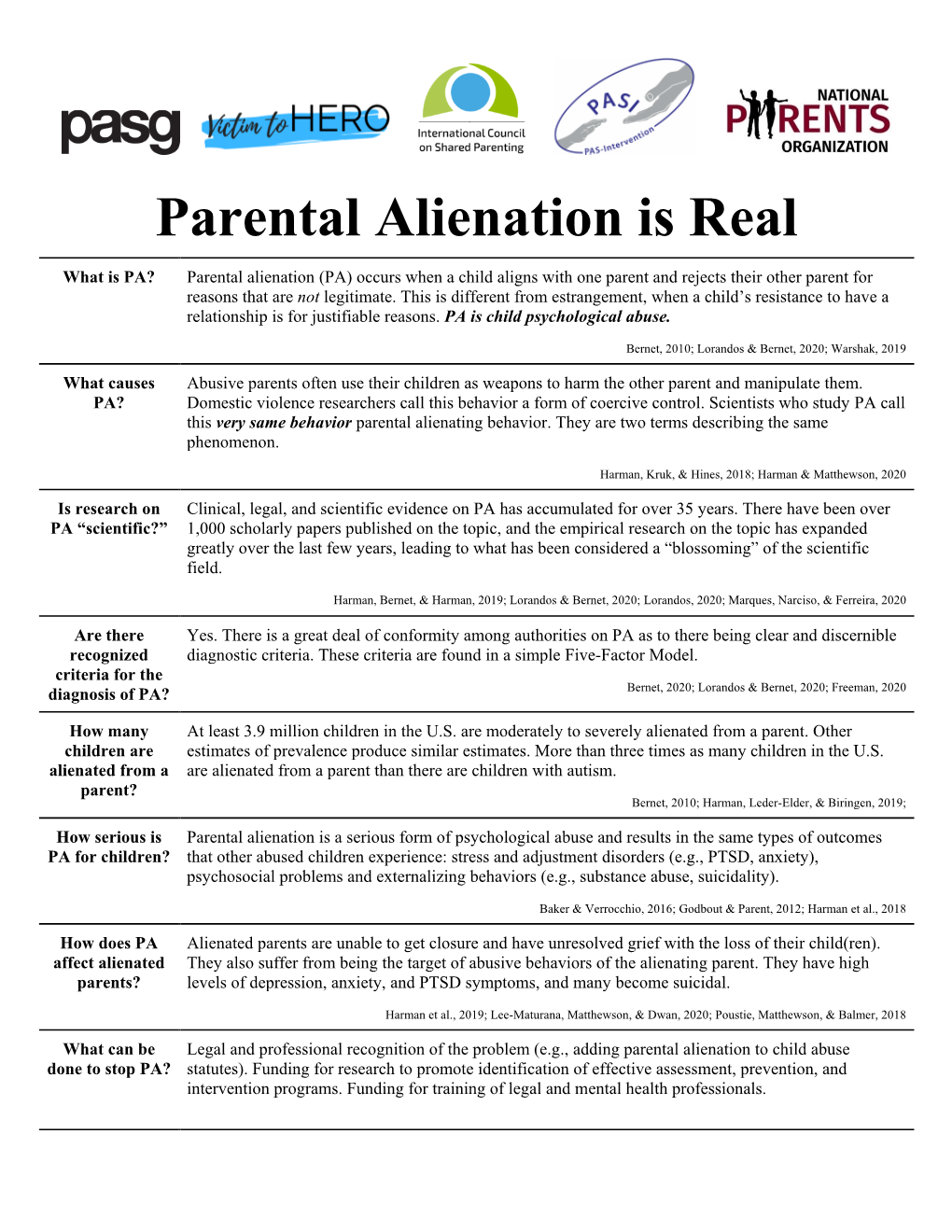 Parental Alienation Is Real