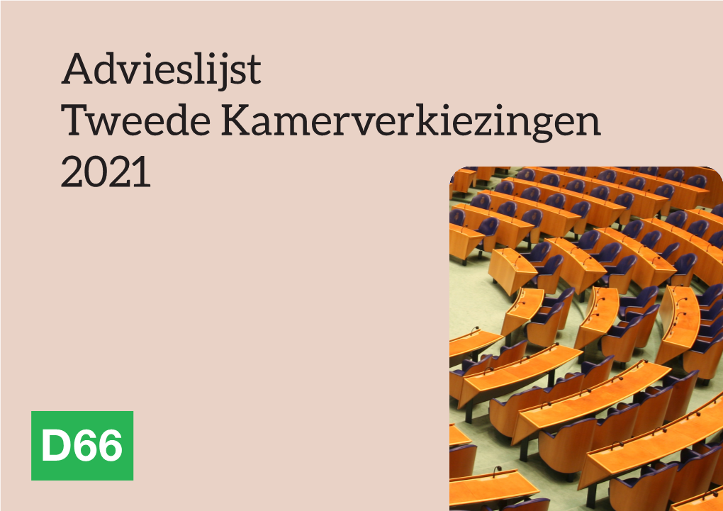 Advieslijst Tweede Kamerverkiezingen 2021 1