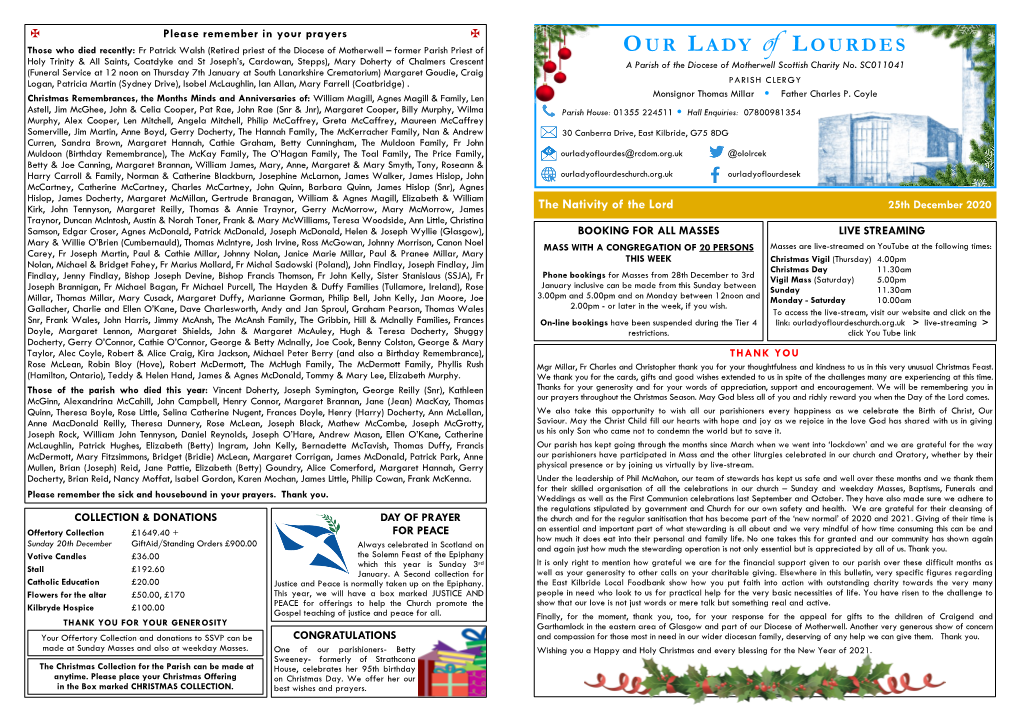 Parish Bulletin 25.12.20