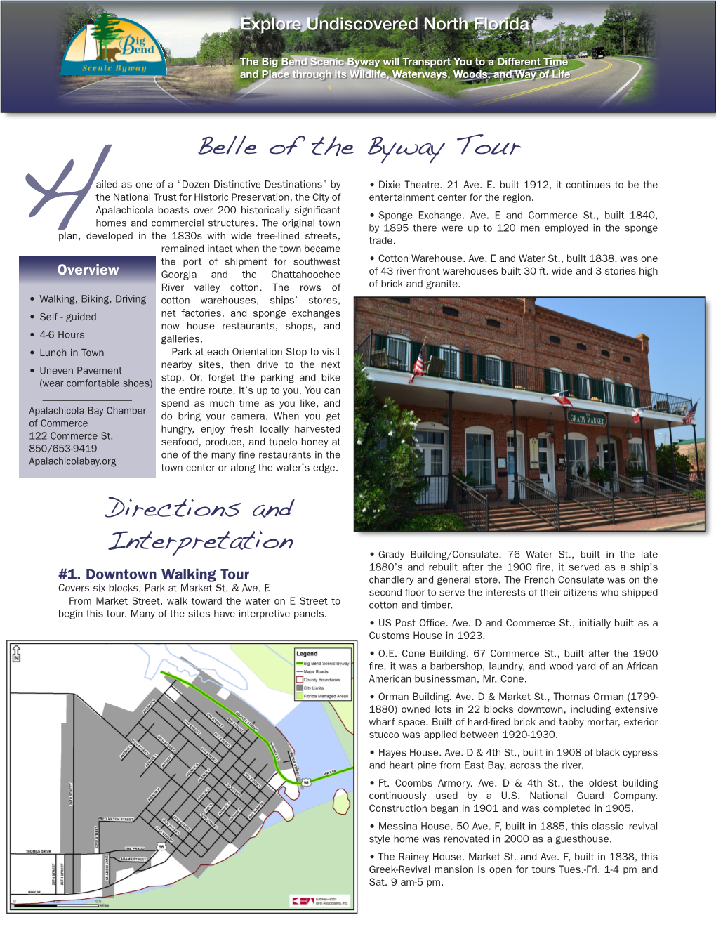 Directions and Interpretation H Belle of the Byway Tour