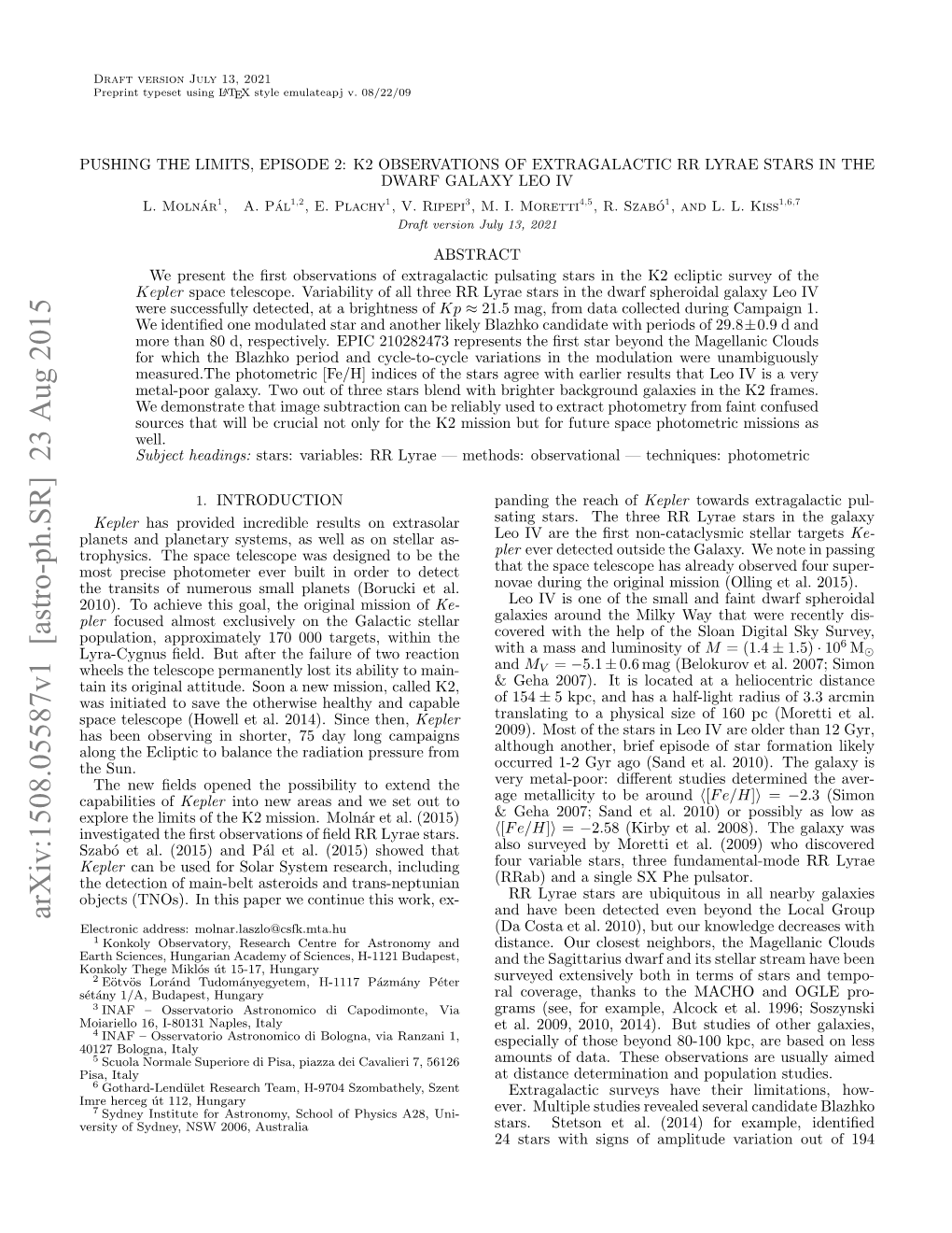 Pushing the Limits, Episode 2: K2 Observations of Extragalactic Rr Lyrae Stars in the Dwarf Galaxy Leo Iv L