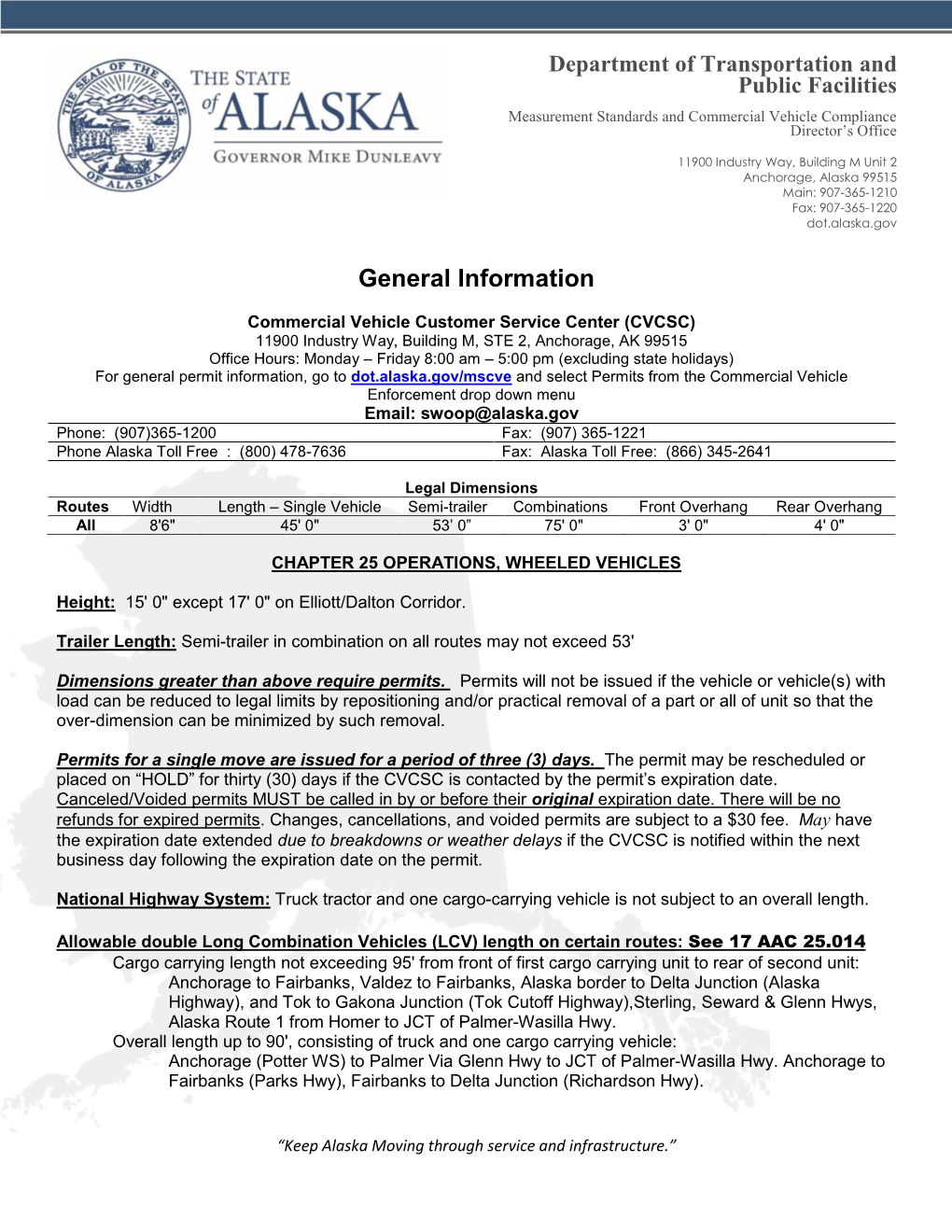 General Information Sheet