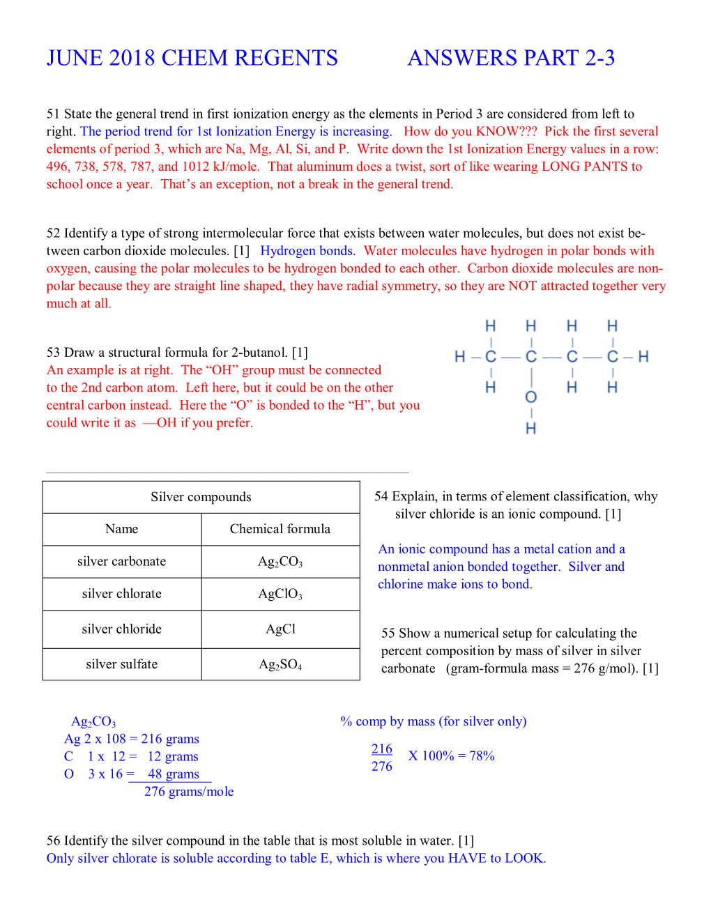 June 2018 Chem Regents Answers Explained 51-85.Pub