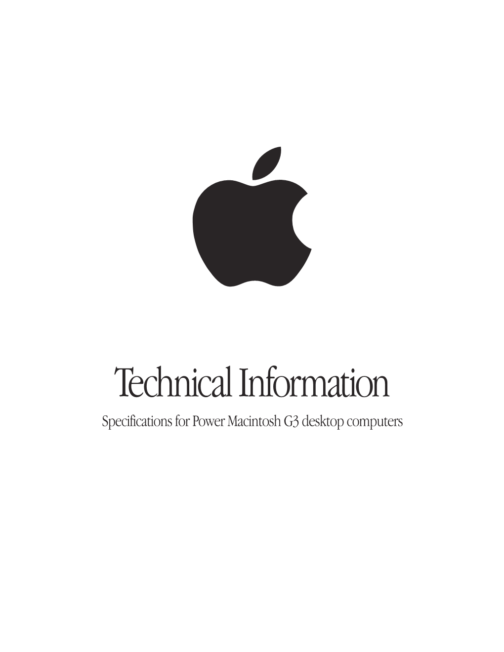 Power Macintosh G3 Desktop Computers Specs.Pdf