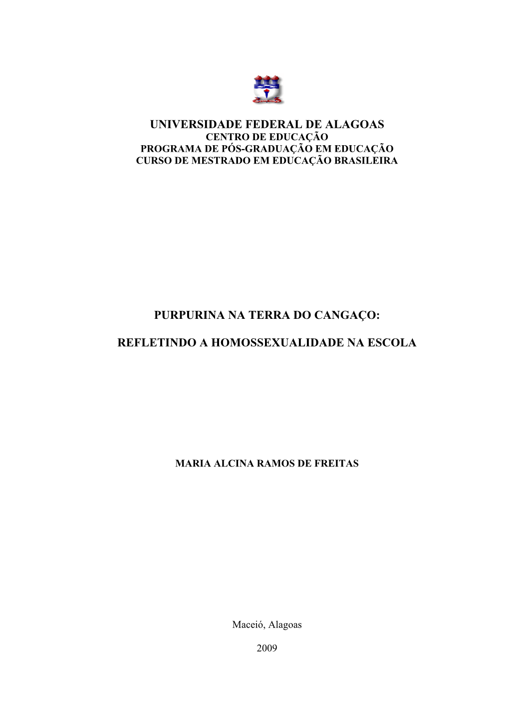 Universidade Federal De Alagoas Purpurina Na