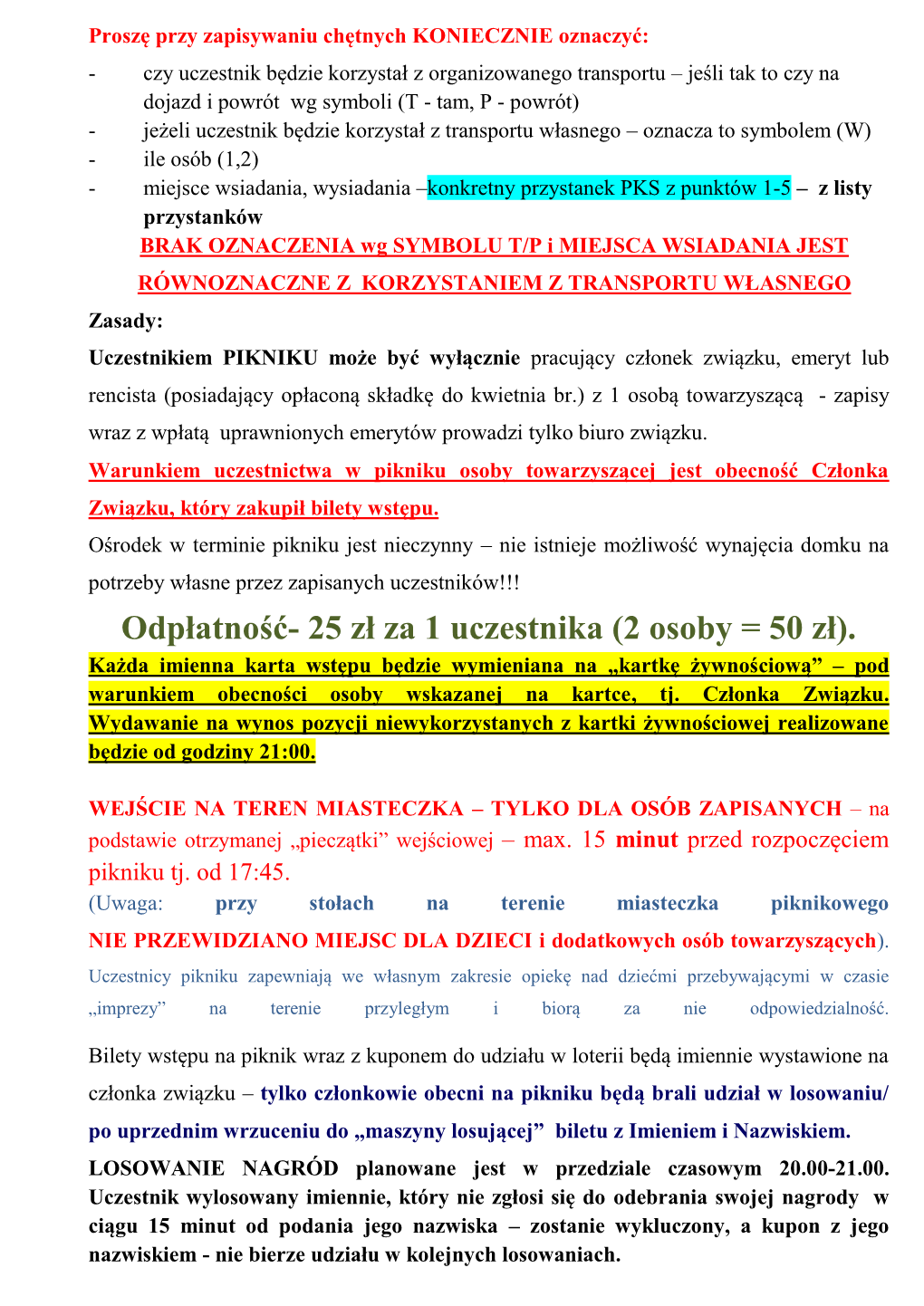 Prezydium NSZZ ,,Solidarność” Elektrowni ,,Dolna Odra”