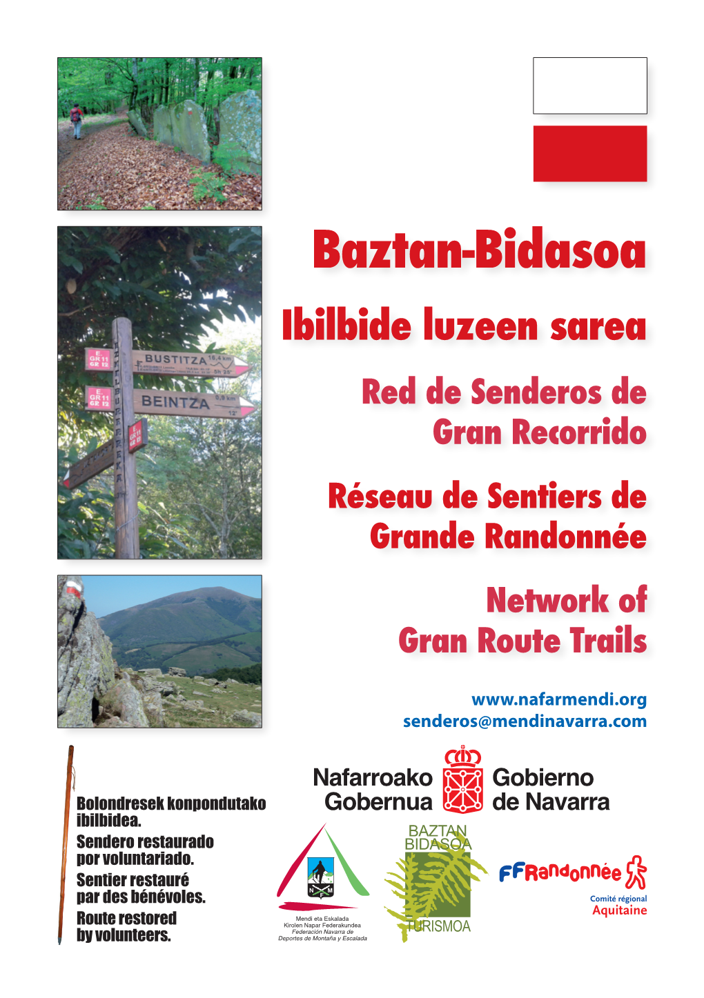 Baztan-Bidasoa Ibilbide Luzeen Sarea Red De Senderos De Gran Recorrido Réseau De Sentiers De Grande Randonnée Network of Gran Route Trails