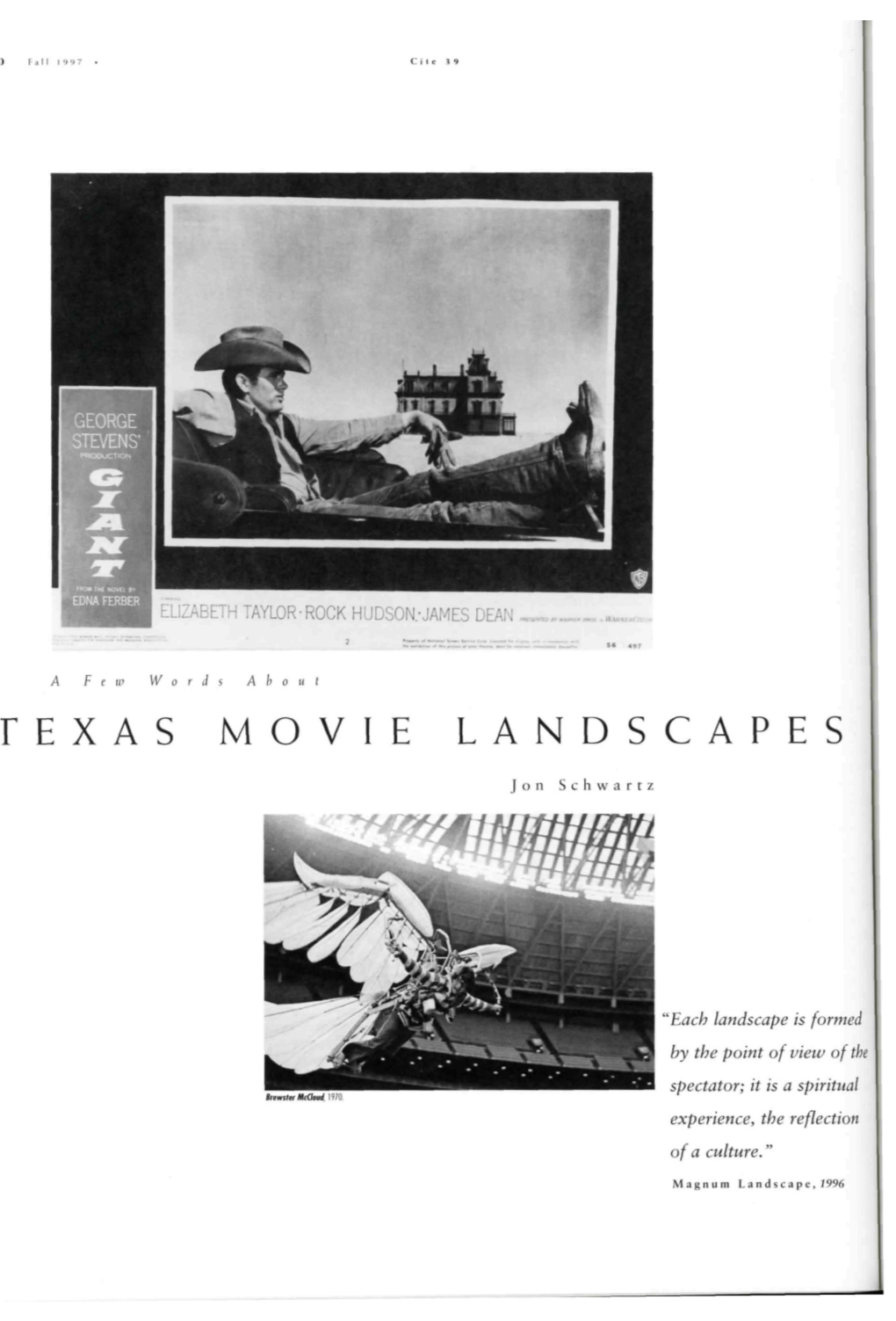 Texas Movie Landscapes X