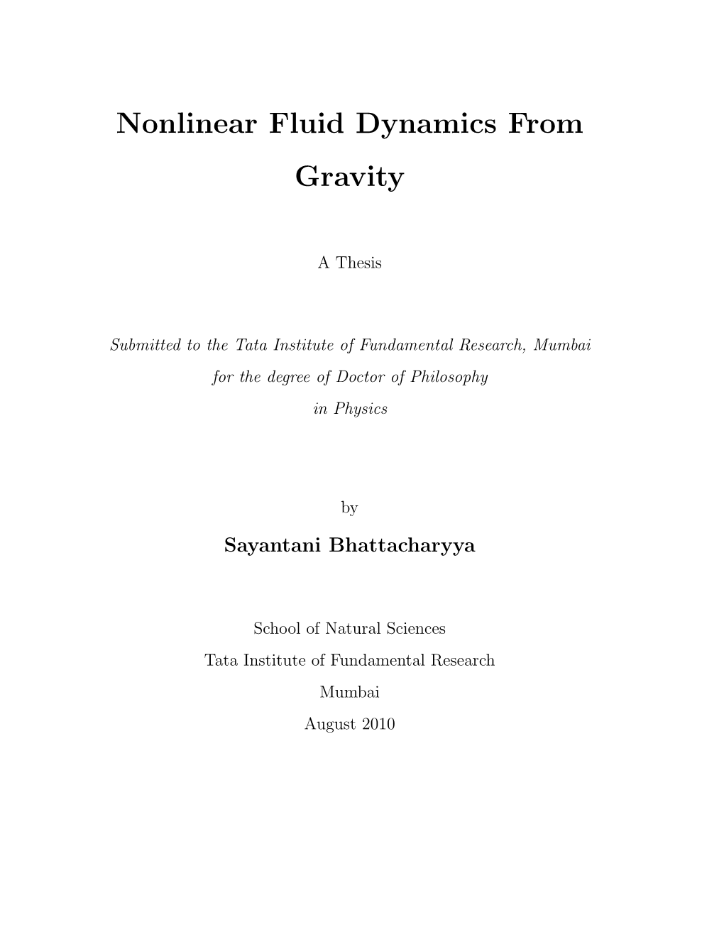 Nonlinear Fluid Dynamics from Gravity