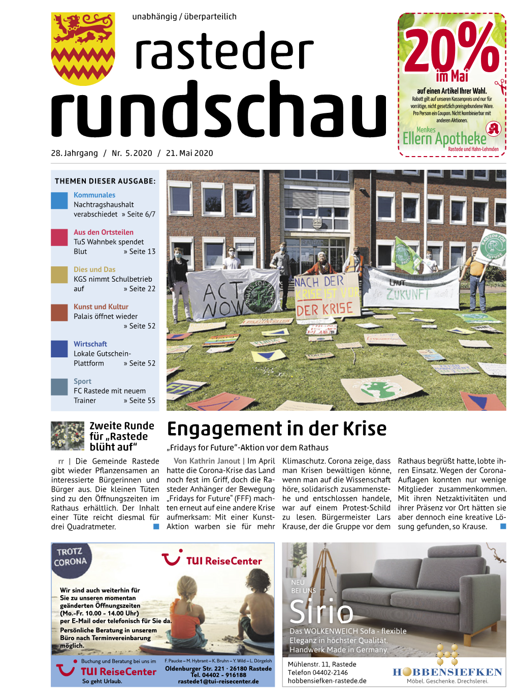 Rasteder Rundschau, Ausgabe Mai 2020