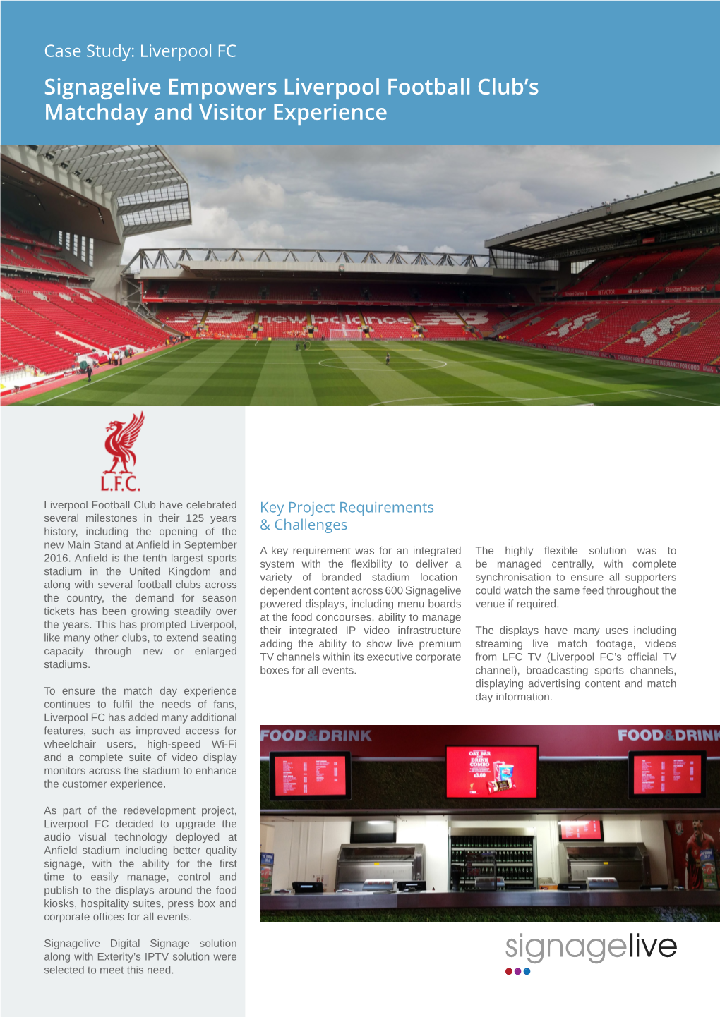 Signagelive Empowers Liverpool Football Club's Matchday And