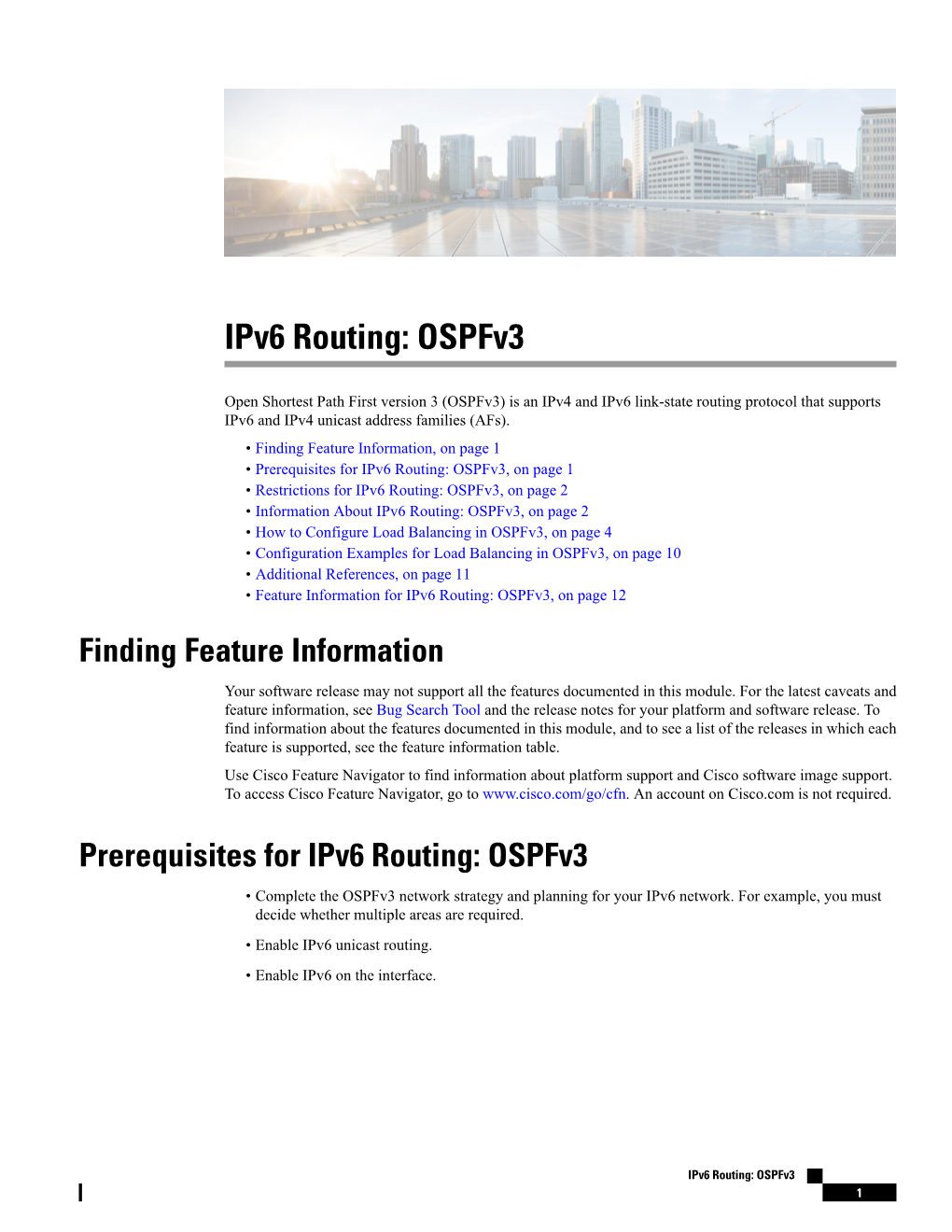 Ipv6 Routing: Ospfv3