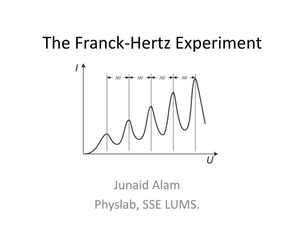 The Franck-Hertz Experiment