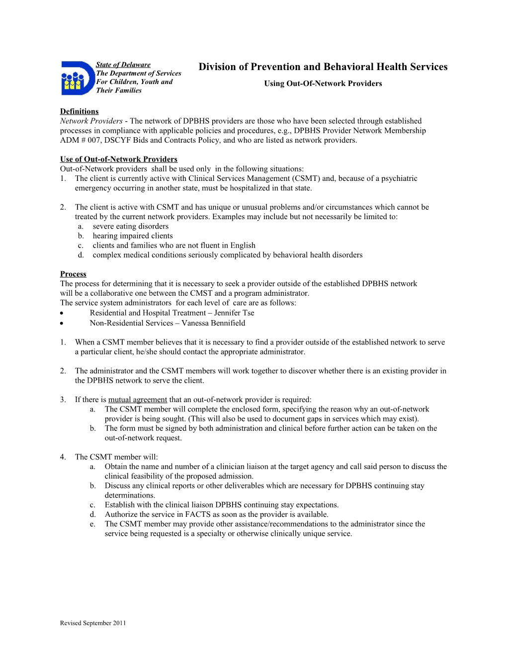 Division of Child Mental Health Services