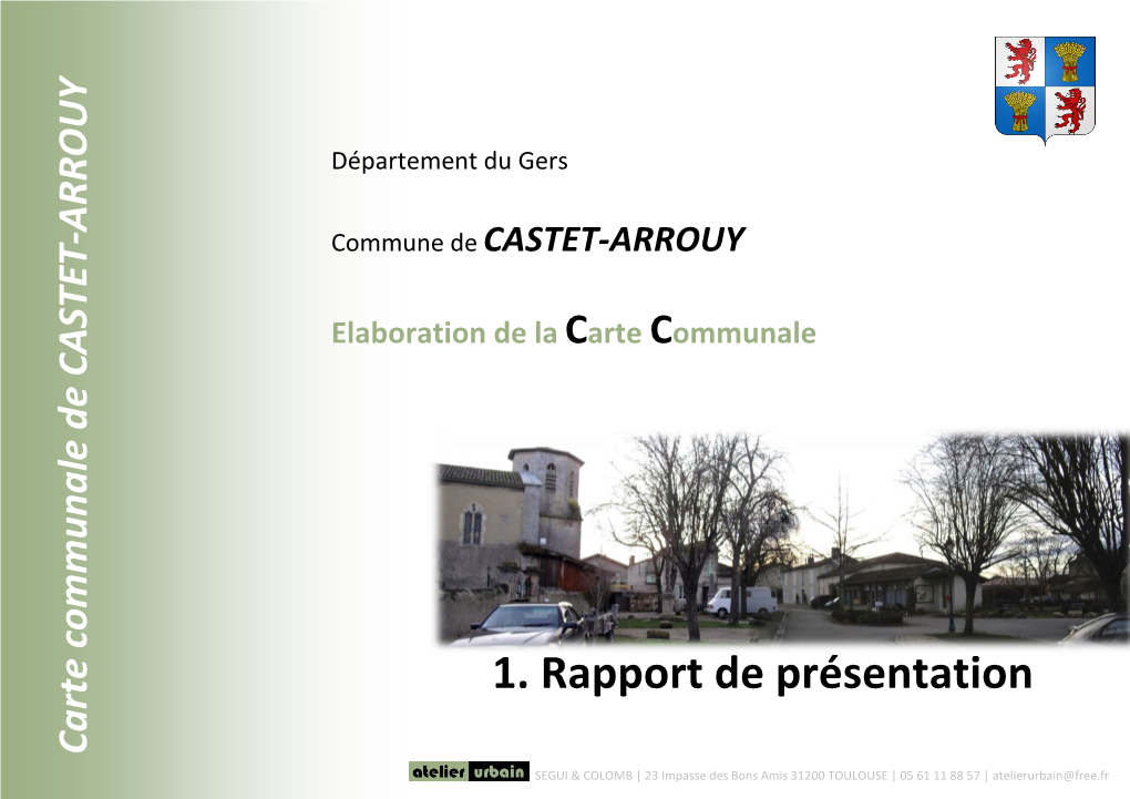 1. Rapport De Présentation