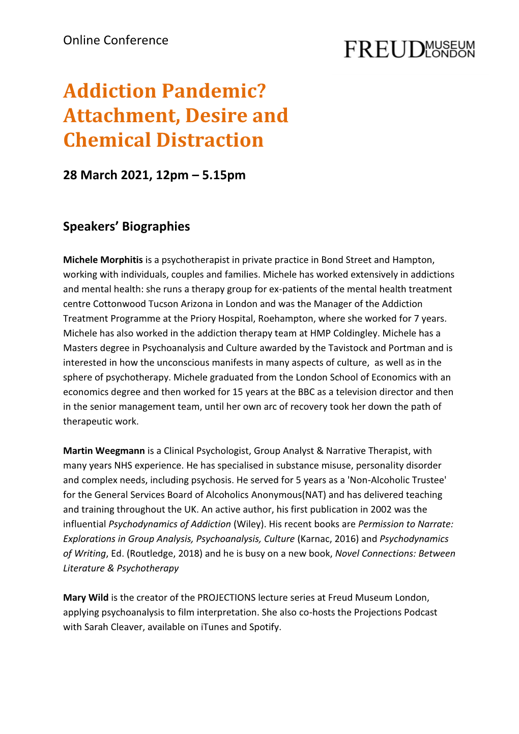 Addiction Pandemic? Attachment, Desire and Chemical Distraction