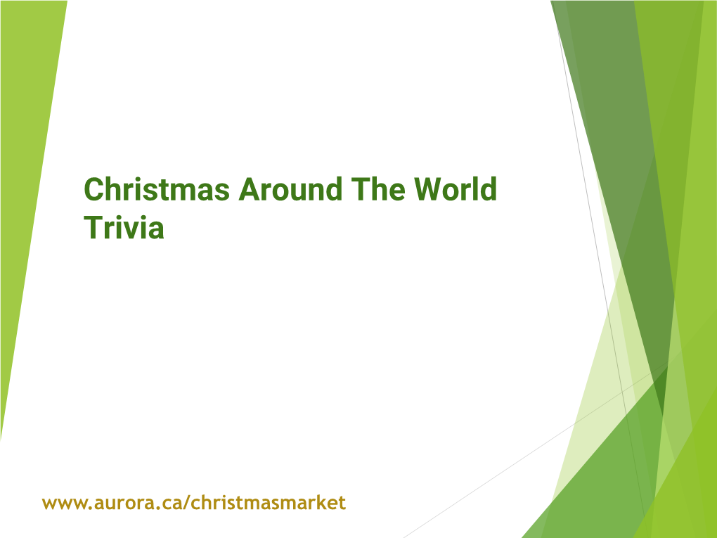 Which Country Started the Tradition of Putting up a Christmas Tree?