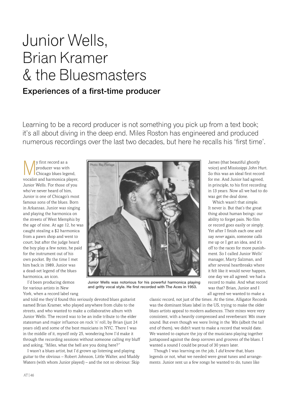 Junior Wells, Brian Kramer & the Bluesmasters Issue 38