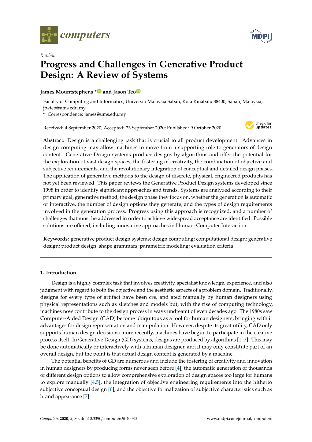 Progress and Challenges in Generative Product Design: a Review of Systems