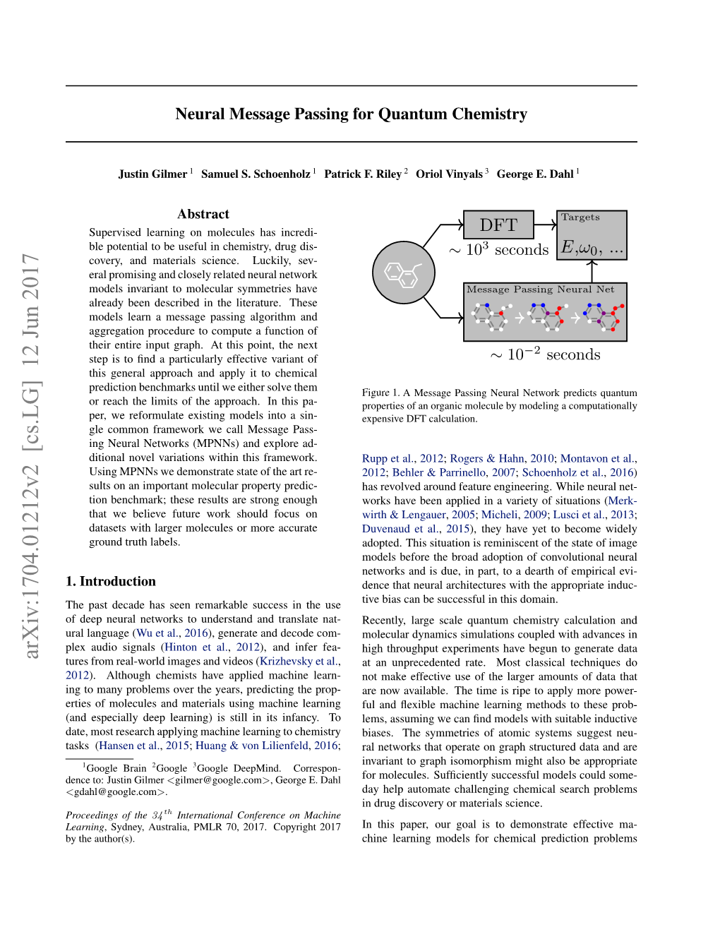 Neural Message Passing for Quantum Chemistry