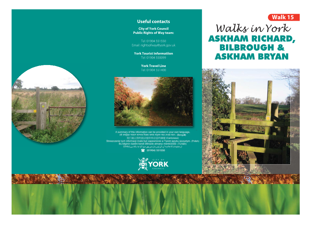 Askham Richard, Bilbrough and Askham Bryan