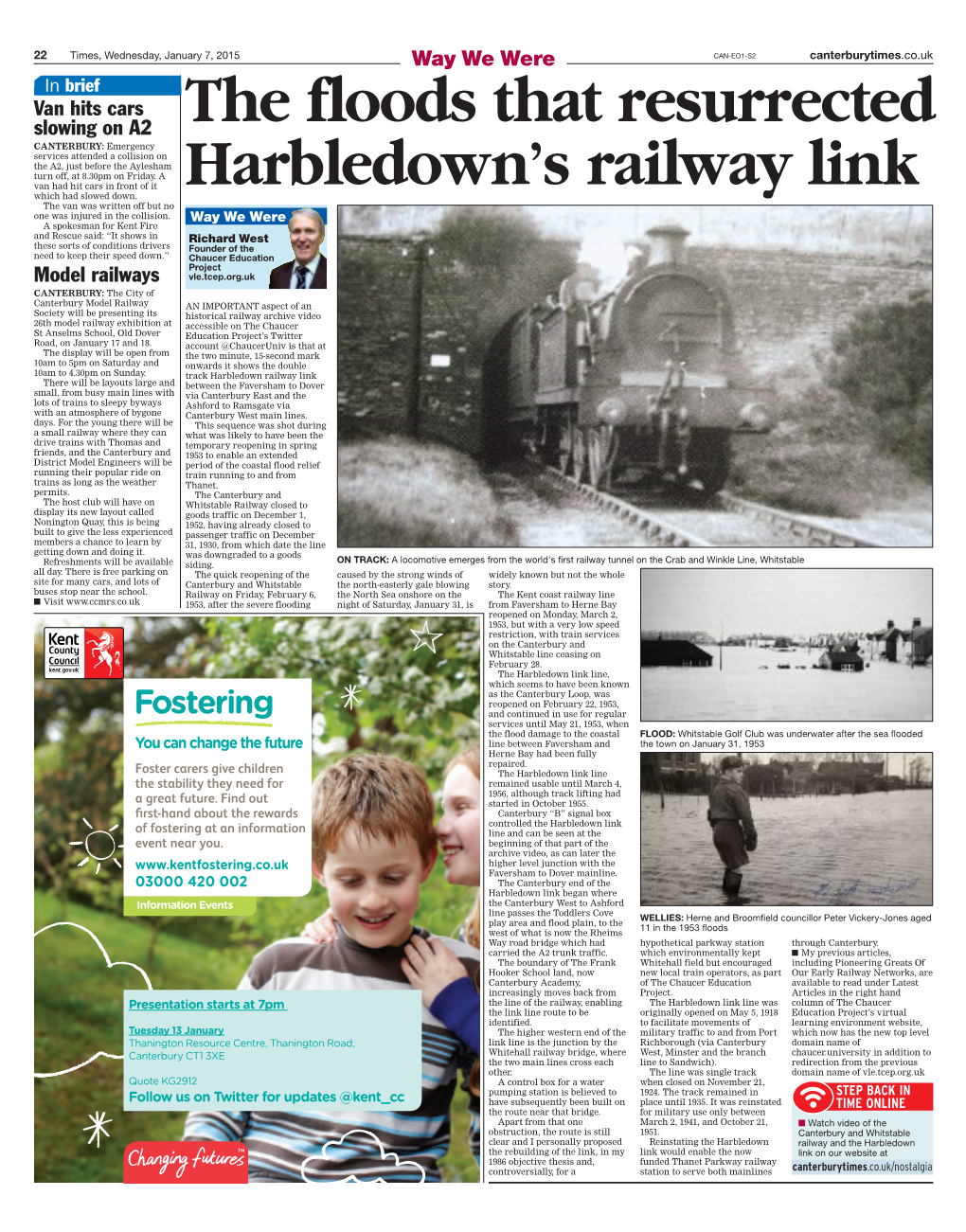 The Floods That Resurrected Harbledown's Railway Link