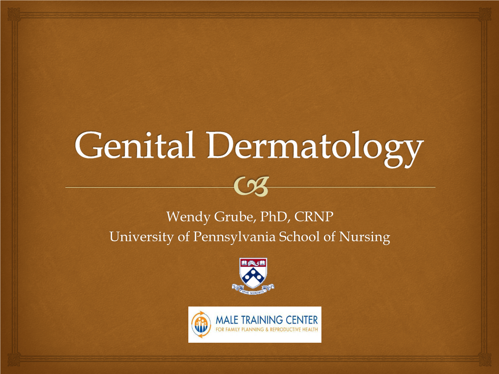 Genital Dermatology