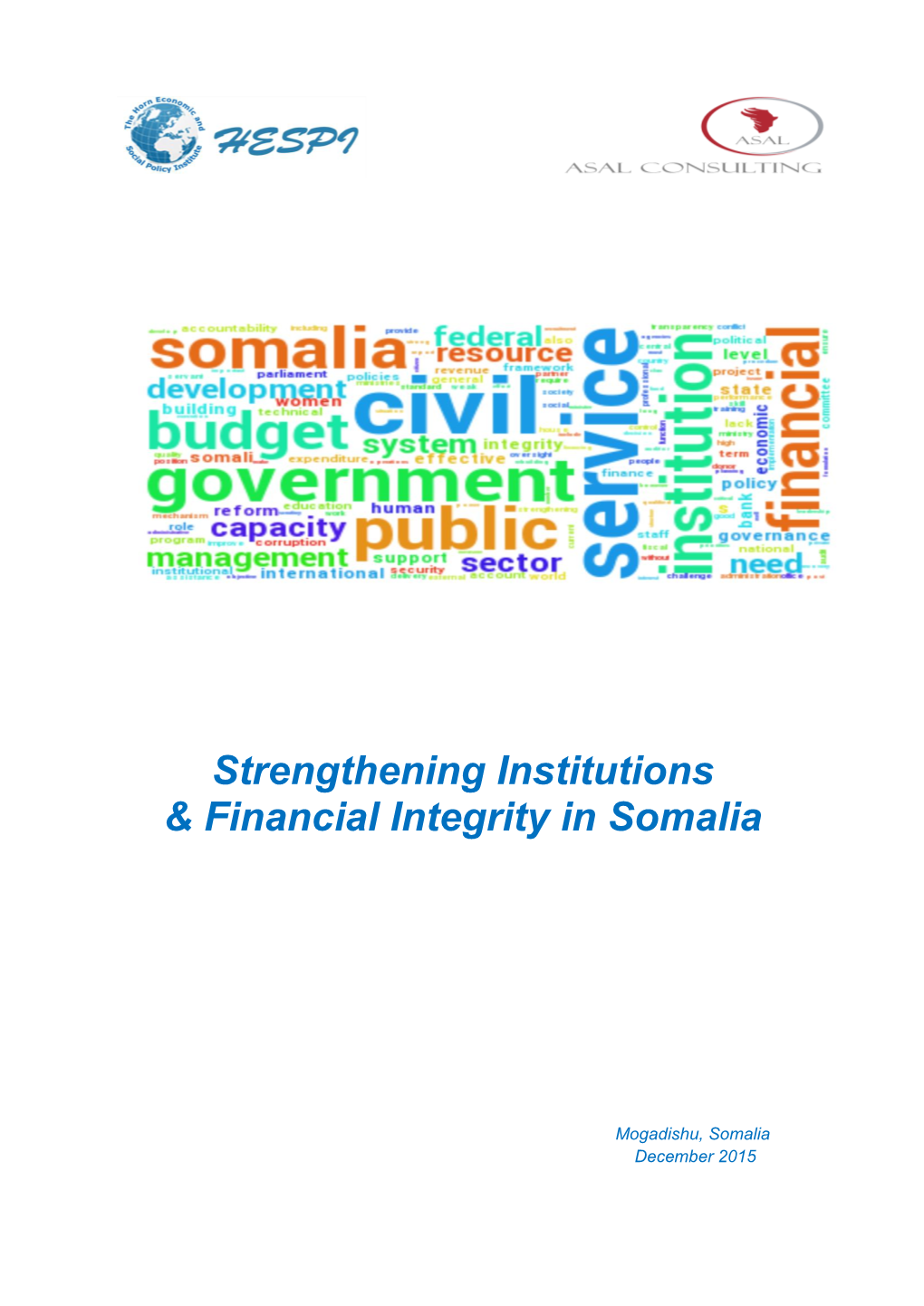 Strengthening Institutions & Financial Integrity in Somalia