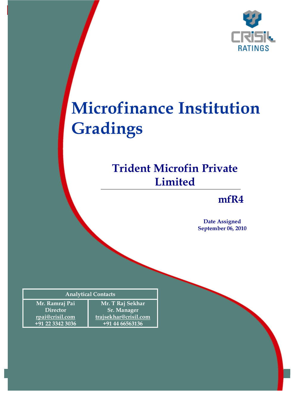 Microfinance Institution Gradings